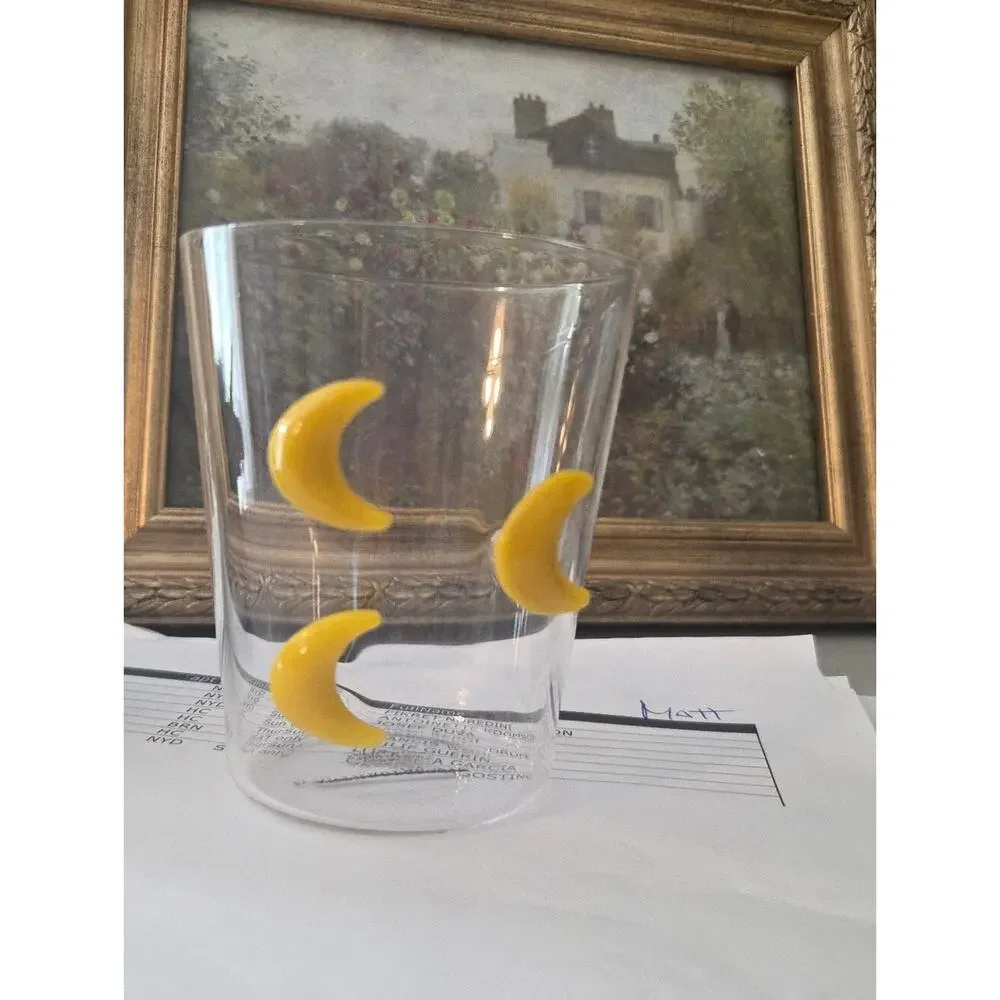 Anthropologie 3D Halloween Icon Juice Glass-Moon - New Home